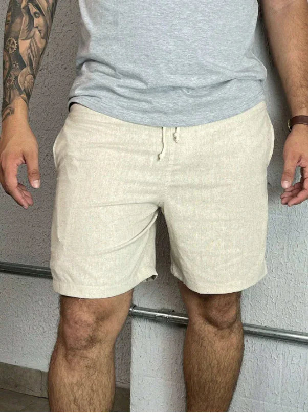 Bermuda Masculina de Linho com Cordão - Ninbus