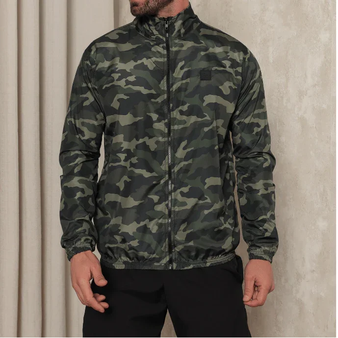 Jaqueta Corta-Vento Masculina Aerre Camuflada