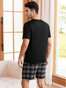 Pijama Curto Bermuda Xadrez - Ninbus