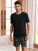 Pijama Curto Bermuda Xadrez - Ninbus