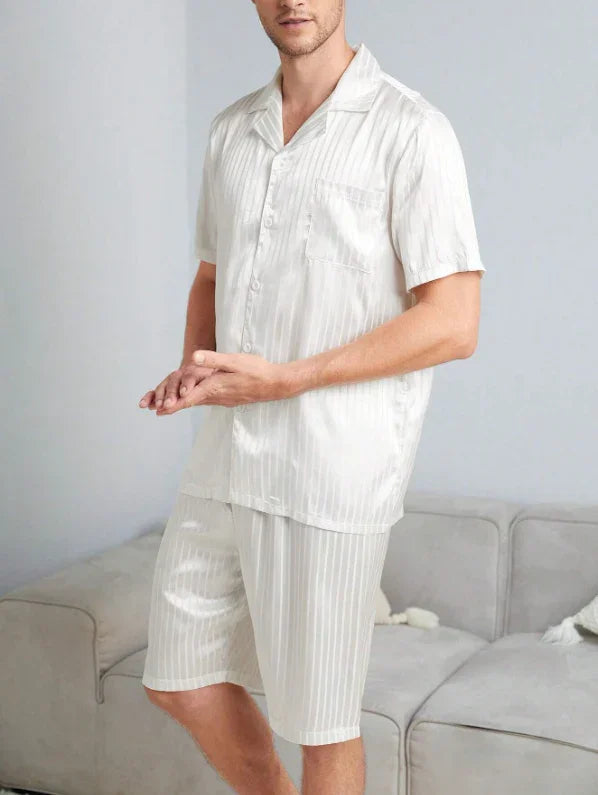 Pijama Tecido Curto Listrado - Ninbus