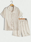 Pijama Tecido Curto Listrado - Ninbus