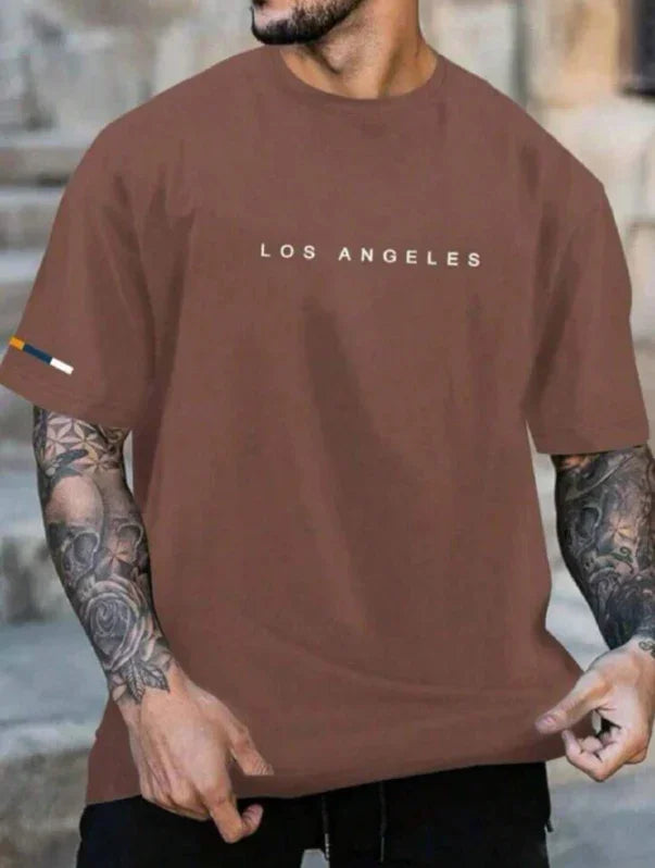 Camiseta Los Angeles Detalhe Manga - Ninbus