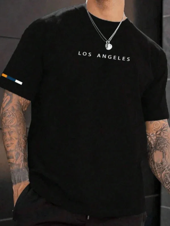Camiseta Los Angeles Detalhe Manga - Ninbus