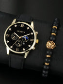 Conjunto Relógio Geneva e Uma Pulseira - Ninbus
