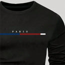 Camiseta Masculina Manga Longa Paris Stripe