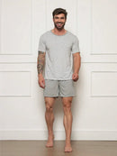 Pijama Masculino Manga Curta Listrado