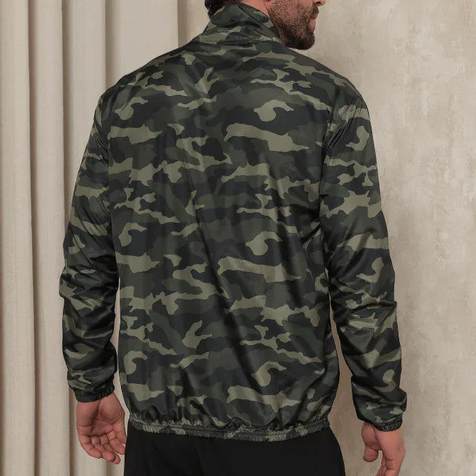 Jaqueta Corta-Vento Masculina Aerre Camuflada