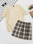 Pijama Curto Bermuda Xadrez - Ninbus