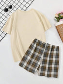 Pijama Curto Bermuda Xadrez - Ninbus